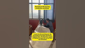 Real shot of the big bag production workshop.