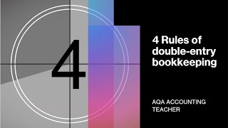 4 Easy Rules of Double Entry Bookkeeping Fully Explained: Accounting 101 A Level Accounting