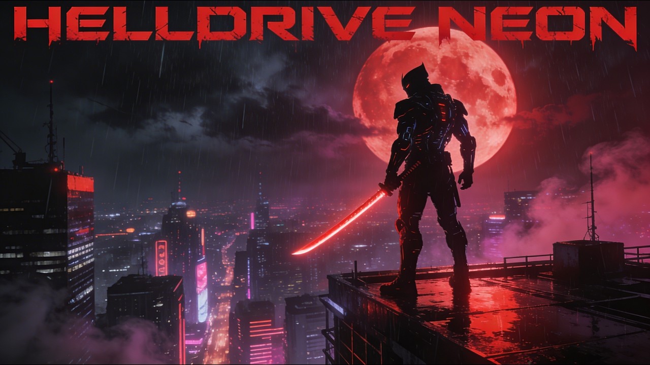 Obsidian Path – HELLDRIVE NEON | Full Album (Dark Synthwave / Cyberpunk Music)