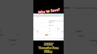 Saving The Filled Ncert Vacancy Form Part 5 Video Prepared By Dr. Anju Chaplot, India