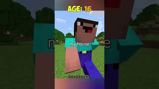 don't trap noob at different ages in minecraft 😱 #shorts