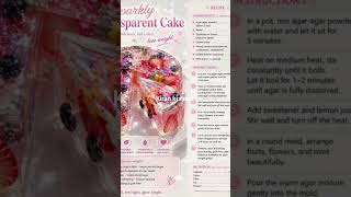 transparent cake #yt #art #youtube #food #youtuber #yt shorts #trending #trending shorts
