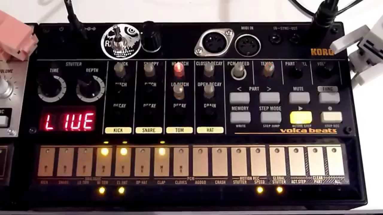 Volca Beats RX Mod Demo 2
