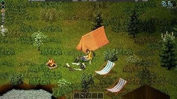 project zomboid ASMR reading by the fire and a salad