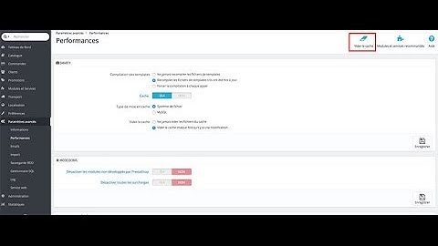 How to manage prestashop caching system