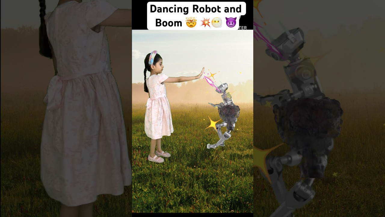 Super Angel Dance with Robot ... Then Blast!  