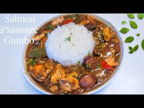 Best SALMON SAUSAGE GUMBO