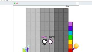 numberblocks fanmade: 96, 97, with 99