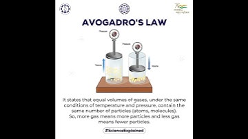 🔍 Did you know that equal volumes of gases hold the same number of particles? 🤔