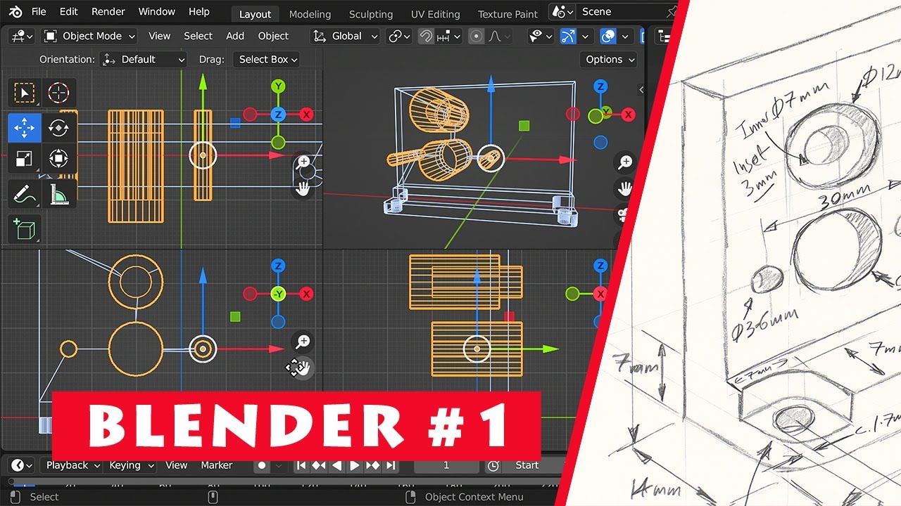 Assimilatie roekeloos Pathologisch Blender Modeling Introduction: How to create 3D objects - YouTube