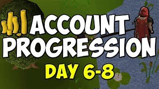 (OSRS) Account Progression - Day 6 - 8 | Fishing