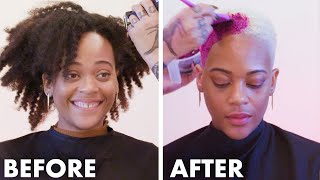 Getting My Head Shaved For the First Time (The Big Chop) | I've Never Tried | Allure