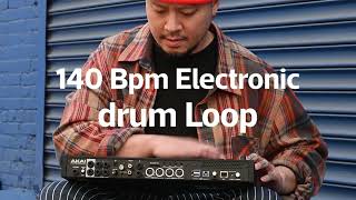 Background Music - 140bpm electronic drums loop