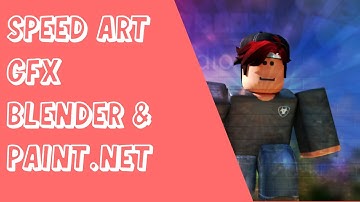 ROBLOX GFX SPEED ART #1 | [Blender+Paint.net] | SkullyOfficial |
