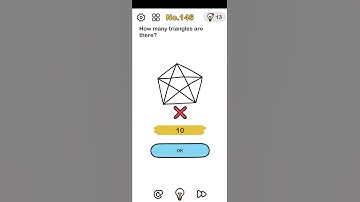 Brain out can you pass it Level 146 How many triangles are there You are on fire 🔥