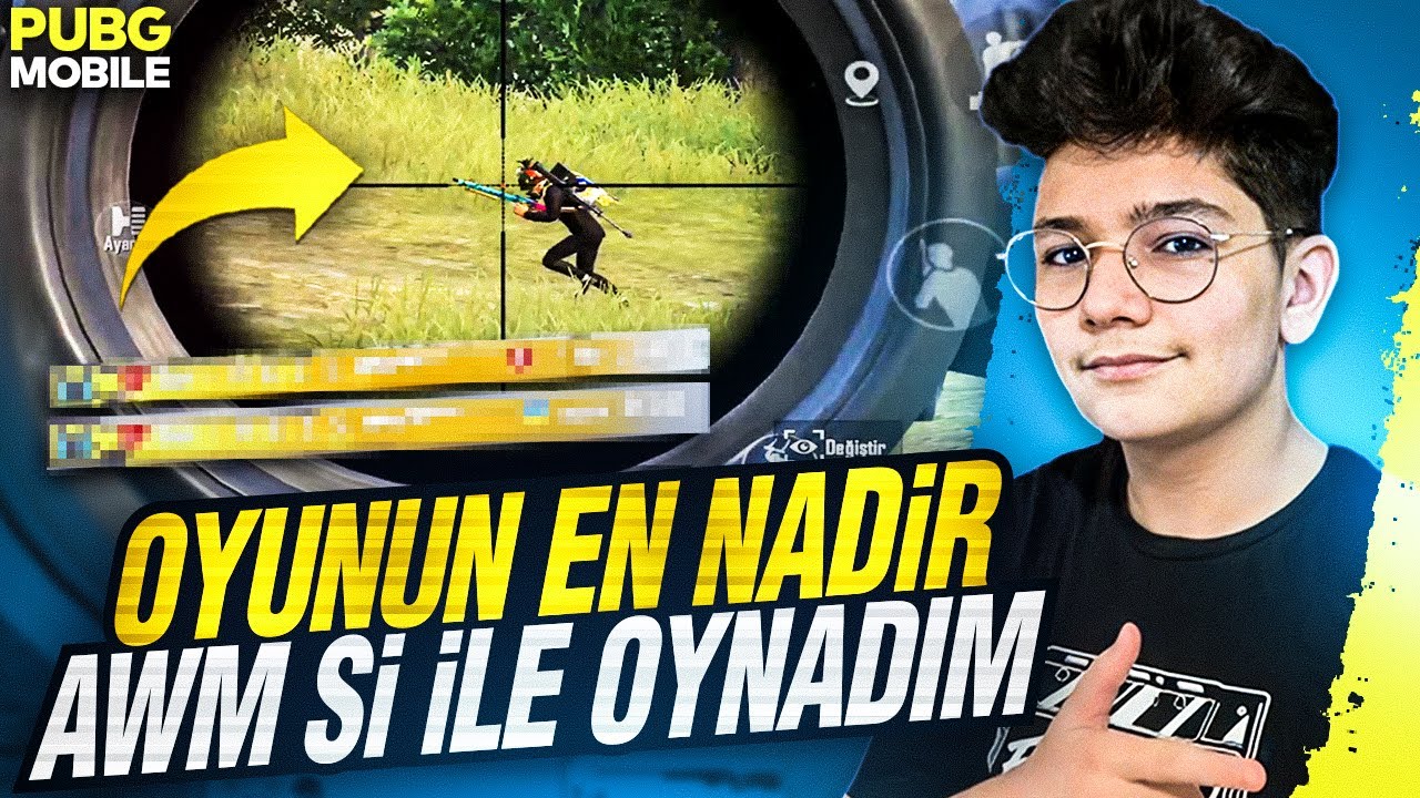 OYUNUN EN NADİR AWM'Sİ İLE OYNADIM! | PUBG MOBİLE