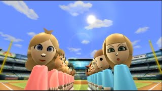 Wii Sports - Baseball: Peach VS. Rosalina