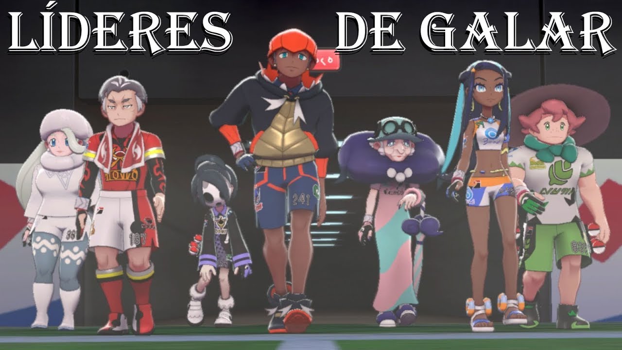 Pokémon Sword e Shield - Líderes de Ginásio de Galar