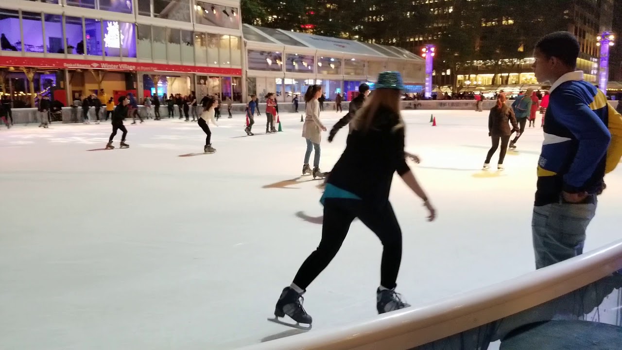 Ice skating ⛸at Bryant Park YouTube