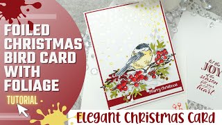 Christmas In July | DIY Glitter Fun Flock | Hot Foil Cards | Christmas Bird Card | Christmas Cards
