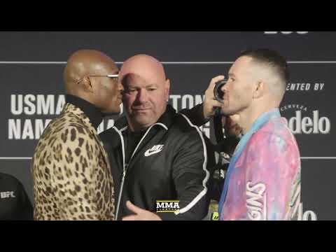 UFC 268 Press Conference Staredowns, Usman vs. Covington, More | UFC 268 | MMA Fighting