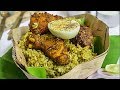 Real chicken donne biryani secret of bangalore shivaji military hotel  karnataka dhonnai biryani