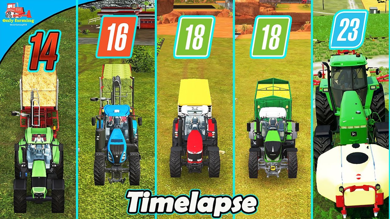 FS14 v FS16 v FS18 v FS18 CF v FS23 Timelapse. 5 in 1. - YouTube