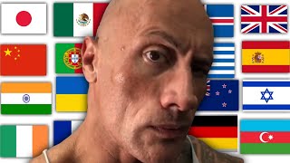 The Rock different languages | Google Translate Memes