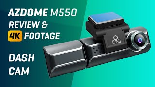 AZDOME M550  In Depth REVIEW and FOOTAGE  3 Channel Dash Cam