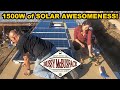 Installing 1500 Watts of Solar Panels on our Skoolie Deck!