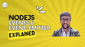 #20 Events and Event Emitter | NodeJS
