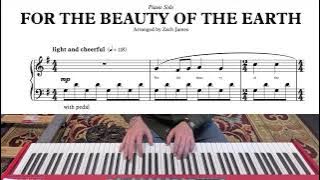 Light and cheerful - For the Beauty of the Earth - piano solo SHEET MUSIC