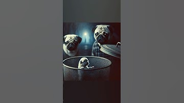 The weak pug put in trash sad story | kind person taking care and love #pug #puggy #mom #family #dog