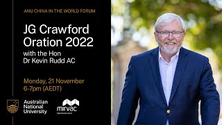 JG Crawford Oration 2022 - delivered by the Hon Dr Kevin Rudd AC
