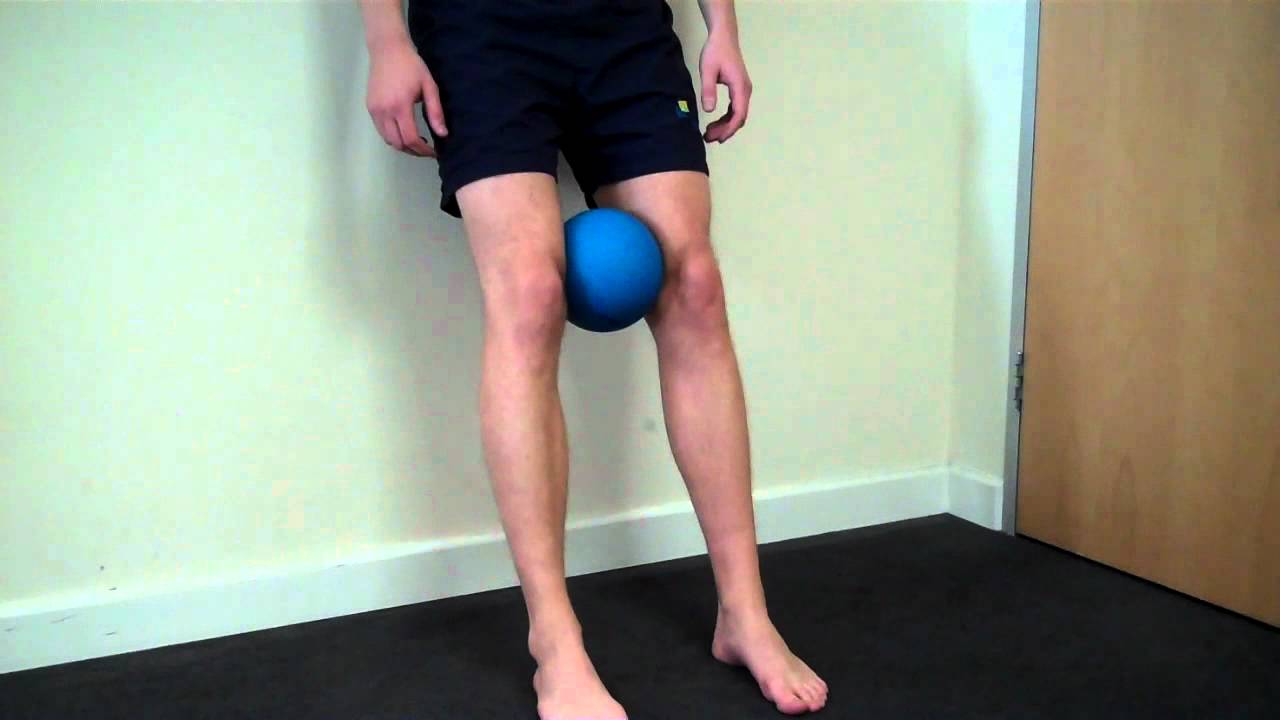 Physio in the City Wall squat with ball YouTube