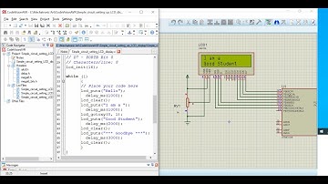 LCD Interfacing and Text/Number Display Tutorial in Proteus using CodeVisionAVR