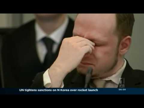 Breivik shows no remorse in court