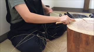竹カゴの作り方　How to make a bamboo basket~bamboo work~