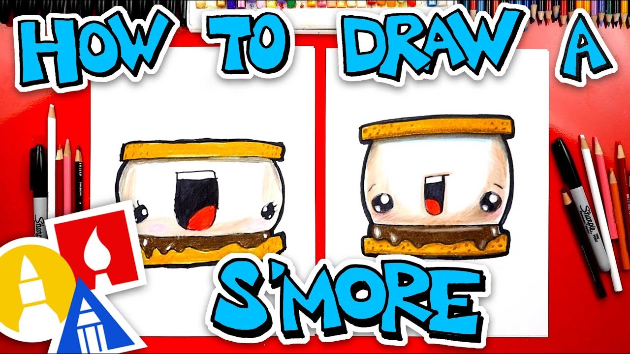 How To Draw A funny S'more 