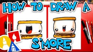how to draw a funny smore