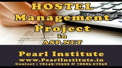 Hostel Management Project in ASP.NET by Pearl Institute Batala