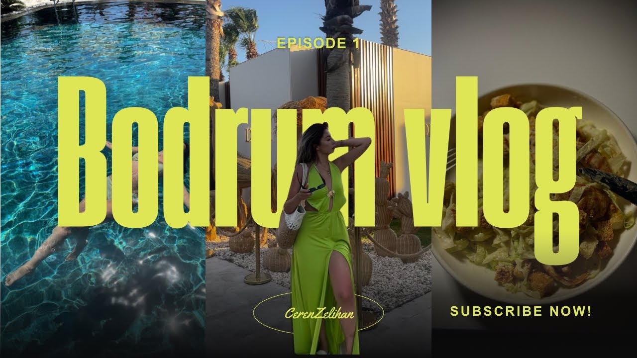 Bodrum Vlog | My Summer Getaway in Turkey (Travel + Food + Beach) Aesthetic Silent Vlog