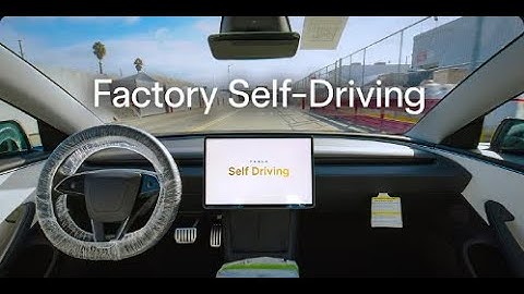 Tesla Self-Driving from the factory to the loading dock | WRX