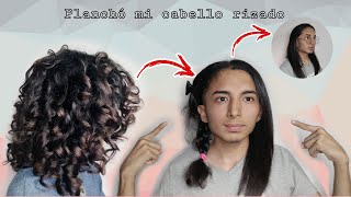 Cómo planchar el cabello, mi primera vez/ silk press on natural curly hair (first time)