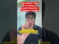 MAH MCACET 2026 - Logical Reasoning Last 90days Preparation Strategy #mcacetexam #mcacetlogic