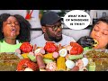 *VERY BAD IDEA* EATING ROUGH AND QUICK TO SEE MY AFRICAN DAD'S REACTION ft seafood boil