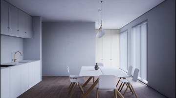 Minimalist apartment (Architectural Animation)