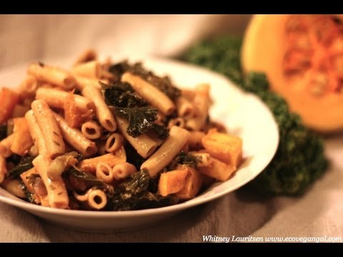 Recipe: Baked Gluten-Free Pasta with Butternut Squash and Kale