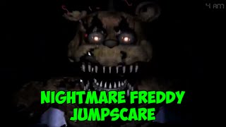 Nightmare Freddy Jumpscare - Five Night At Freddy's 4 - Скример Кошмар - Фредди!