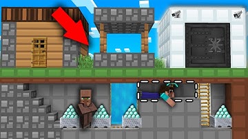 Minecraft NOOB vs PRO: WHY NOOB ROBBED THIS SUPER BANK THIS VILLAGE! Challenge 100% trolling